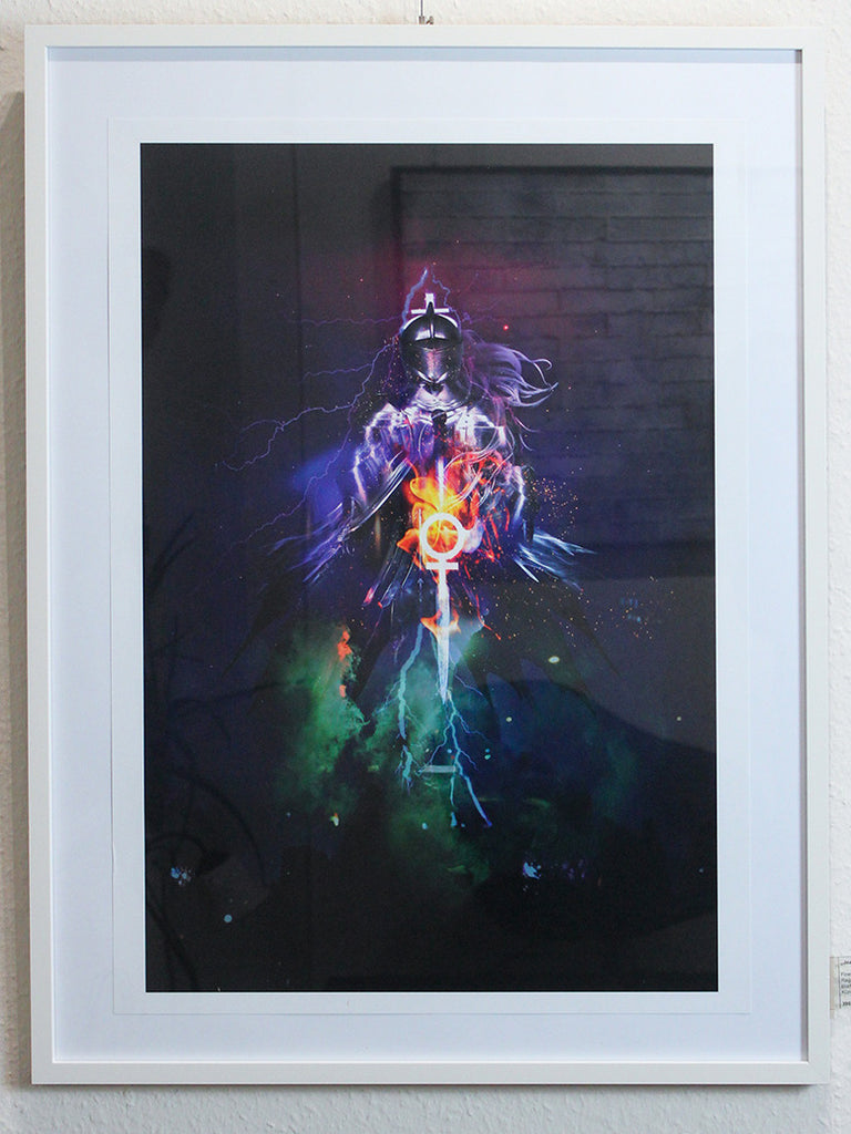 Joan oder Jeanne d´arc steht für das Für-sich-einstehen, Kunstdruck von Jea Pics