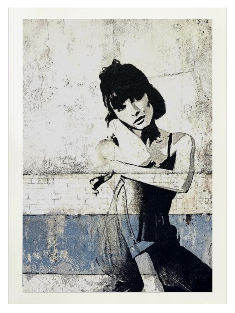 Kunstdruck von Juli Schupa, nach einen Original, zu sehen ist eine verträumte junge Frau